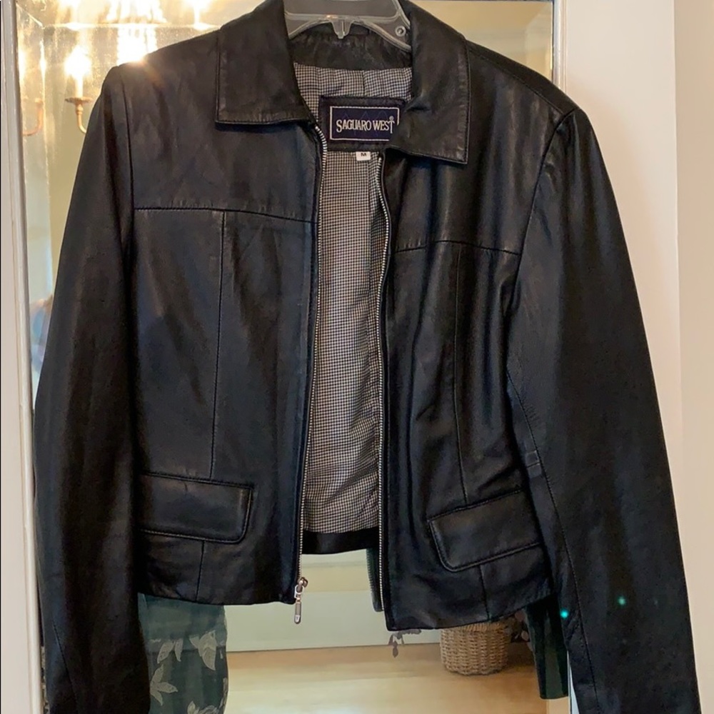 SAGUARO WEST vintage leather short jacket